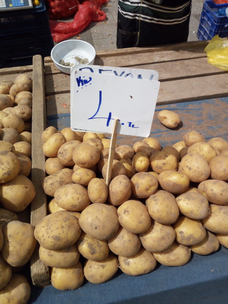 Potato prices in Istanbul for April 2020