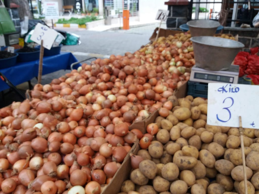 Potato prices in Istanbul, Turkey November 2020